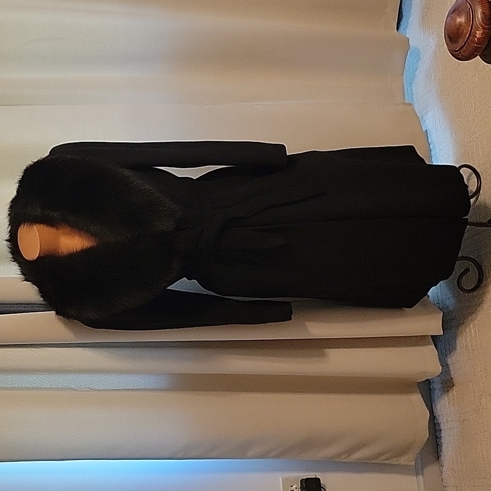 Vintage Regency Cashmere Coat with Fox Fur Collar .. an Excellent Gift!